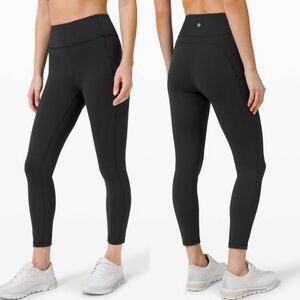 LULULEMON Invigorate High-Rise Tight 25” Black W5CQFS Size 4